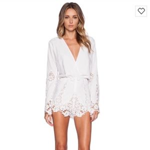 Stone Cold Fox Lace Romper